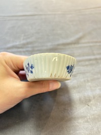 Eight Chinese blue, white, famille verte, and European-decorated wares, Kangxi/Qianlong