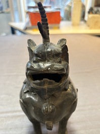 A Chinese bronze 'luduan' censer, Ming