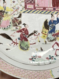 A pair of Chinese famille rose 'General Yang' dishes, Yongzheng