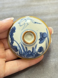 Eight Chinese blue, white, famille verte, and European-decorated wares, Kangxi/Qianlong