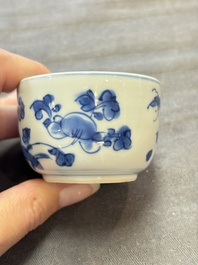 Eight Chinese blue, white, famille verte, and European-decorated wares, Kangxi/Qianlong