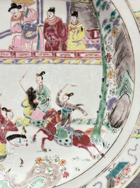 A pair of Chinese famille rose 'General Yang' dishes, Yongzheng