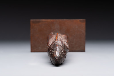 A Sepik Ramu wooden figure, Papua New Guinea