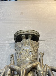 A large Tibetan copper alloy Avalokiteshvara, 17/18th C.