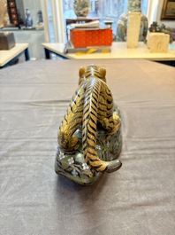 A pair of Chinese cloisonn&eacute; tigers, Republic