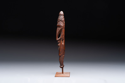 A Sepik Ramu wooden figure, Papua New Guinea