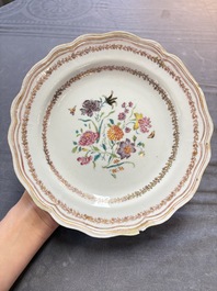 22 Chinese blue, white and famille rose wares, Kangxi and Qianlong