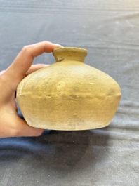 Three cream-glazed bottle vases and two jarlets from the Jepara shipwreck, Dehua or Anxi kilns, Song