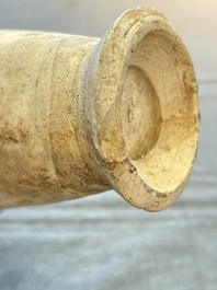 A Chinese Cizhou cream-glazed high-shouldered vase, Song/Jin