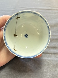 22 Chinese blue, white and famille rose wares, Kangxi and Qianlong