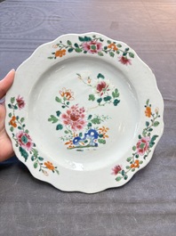 22 Chinese blue, white and famille rose wares, Kangxi and Qianlong