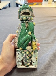 Five Chinese sancai-glazed wares, Kangxi and later