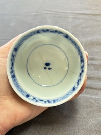 22 Chinese blue, white and famille rose wares, Kangxi and Qianlong