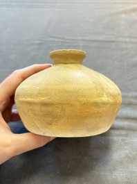 Three cream-glazed bottle vases and two jarlets from the Jepara shipwreck, Dehua or Anxi kilns, Song