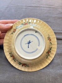 17 Chinese famille rose, Imari-style and European-decorated plates and saucers, Kangxi/Qianlong