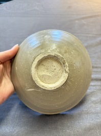 A group of 12 Chinese celadon-glazed bowls with incised floral design from the Jepara shipwreck, Fujian kilns, Song