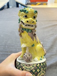 Five Chinese sancai-glazed wares, Kangxi and later