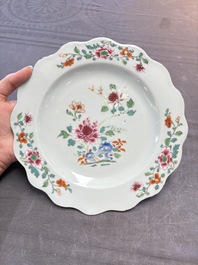 22 Chinese blue, white and famille rose wares, Kangxi and Qianlong