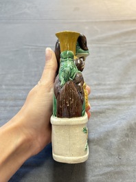 Five Chinese sancai-glazed wares, Kangxi and later