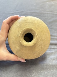 Three cream-glazed bottle vases and two jarlets from the Jepara shipwreck, Dehua or Anxi kilns, Song