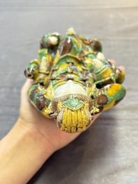 Five Chinese sancai-glazed wares, Kangxi and later