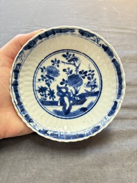 22 Chinese blue, white and famille rose wares, Kangxi and Qianlong