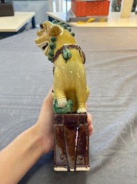 Five Chinese sancai-glazed wares, Kangxi and later
