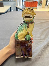 Five Chinese sancai-glazed wares, Kangxi and later