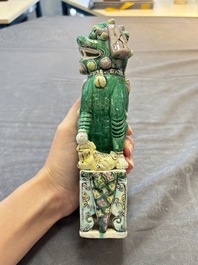 Five Chinese sancai-glazed wares, Kangxi and later