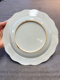 22 Chinese blue, white and famille rose wares, Kangxi and Qianlong