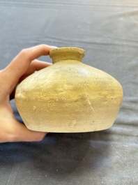 Three cream-glazed bottle vases and two jarlets from the Jepara shipwreck, Dehua or Anxi kilns, Song