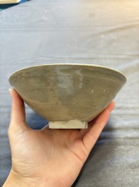 A group of 12 Chinese celadon-glazed bowls with incised floral design from the Jepara shipwreck, Fujian kilns, Song