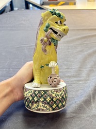 Five Chinese sancai-glazed wares, Kangxi and later
