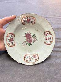 22 Chinese blue, white and famille rose wares, Kangxi and Qianlong