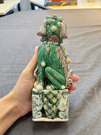 Five Chinese sancai-glazed wares, Kangxi and later