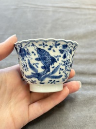 22 Chinese blue, white and famille rose wares, Kangxi and Qianlong