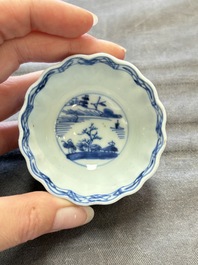 22 Chinese blue, white and famille rose wares, Kangxi and Qianlong