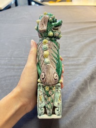 Five Chinese sancai-glazed wares, Kangxi and later