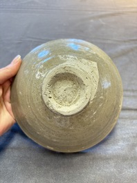 A group of 12 Chinese celadon-glazed bowls with incised floral design from the Jepara shipwreck, Fujian kilns, Song