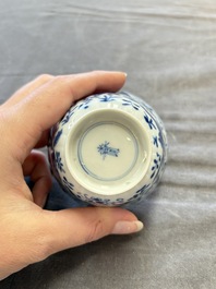 22 Chinese blue, white and famille rose wares, Kangxi and Qianlong