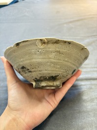 A group of 12 Chinese celadon-glazed bowls with incised floral design from the Jepara shipwreck, Fujian kilns, Song