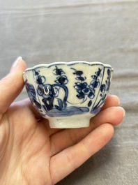 A collection of 31 Chinese blue and white tea wares, Wanli and Chenghua marks, Kangxi