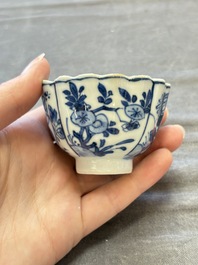 A collection of 31 Chinese blue and white tea wares, Wanli and Chenghua marks, Kangxi