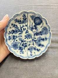 A collection of 31 Chinese blue and white tea wares, Wanli and Chenghua marks, Kangxi