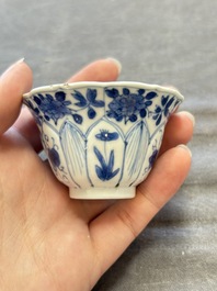 A collection of 31 Chinese blue and white tea wares, Wanli and Chenghua marks, Kangxi