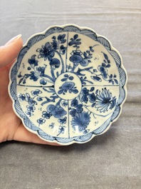 A collection of 31 Chinese blue and white tea wares, Wanli and Chenghua marks, Kangxi