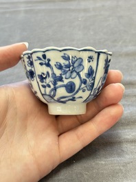 A collection of 31 Chinese blue and white tea wares, Wanli and Chenghua marks, Kangxi