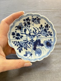 A collection of 31 Chinese blue and white tea wares, Wanli and Chenghua marks, Kangxi