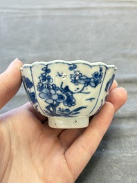 A collection of 31 Chinese blue and white tea wares, Wanli and Chenghua marks, Kangxi