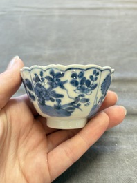 A collection of 31 Chinese blue and white tea wares, Wanli and Chenghua marks, Kangxi